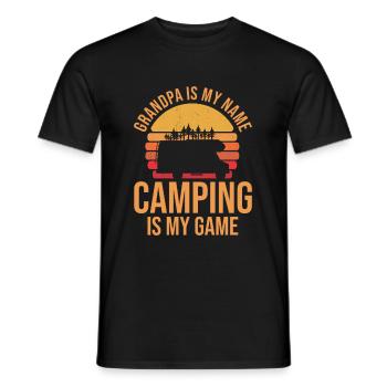 Caravan Motorhome Caravan Camper - Men's T-Shirt - black - Front - AI Model Male 178 light (178cm)