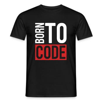 Programmer Coder Software Developer - Men's T-Shirt - black - Front - AI Model Male 178 light (178cm)