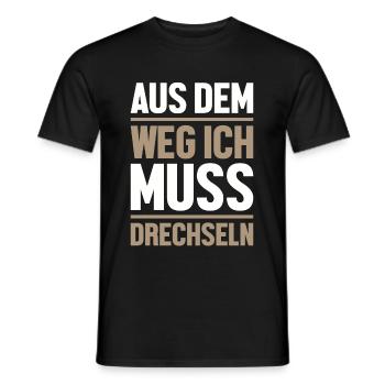 Drechseln Tischler Drechslerei Schreiner Drechsler - Männer T-Shirt - Schwarz - Vorne - AI Model Male 178 light (178cm)