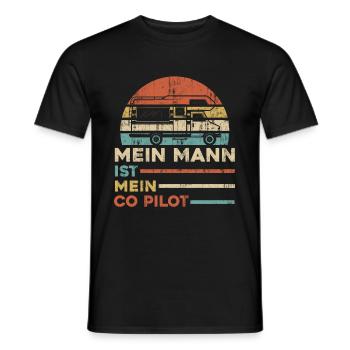 Wohnwagen Wohnmobil Caravan Camper - Männer T-Shirt - Schwarz - Vorne - AI Model Male 178 light (178cm)