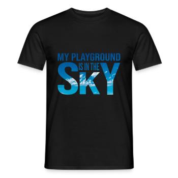 Fallschirmspringen Sky Himmel Parachutisme Saut en parachute - T-shirt homme - noir - Devant - AI Model Male 178 light (178cm)