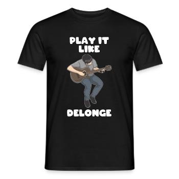 Tom Delonge Punk Rock Gift - Men's T-Shirt - black - Front - AI Model Male 178 light (178cm)