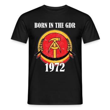 Anniversaire de la RDA 1972 Ossi Cadeau - T-shirt homme - noir - Devant - AI Model Male 178 light (178cm)