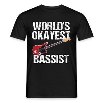 Bassist Music Musician Bass Gift - Men's T-Shirt - black - Front - AI Model Male 178 light (178cm)