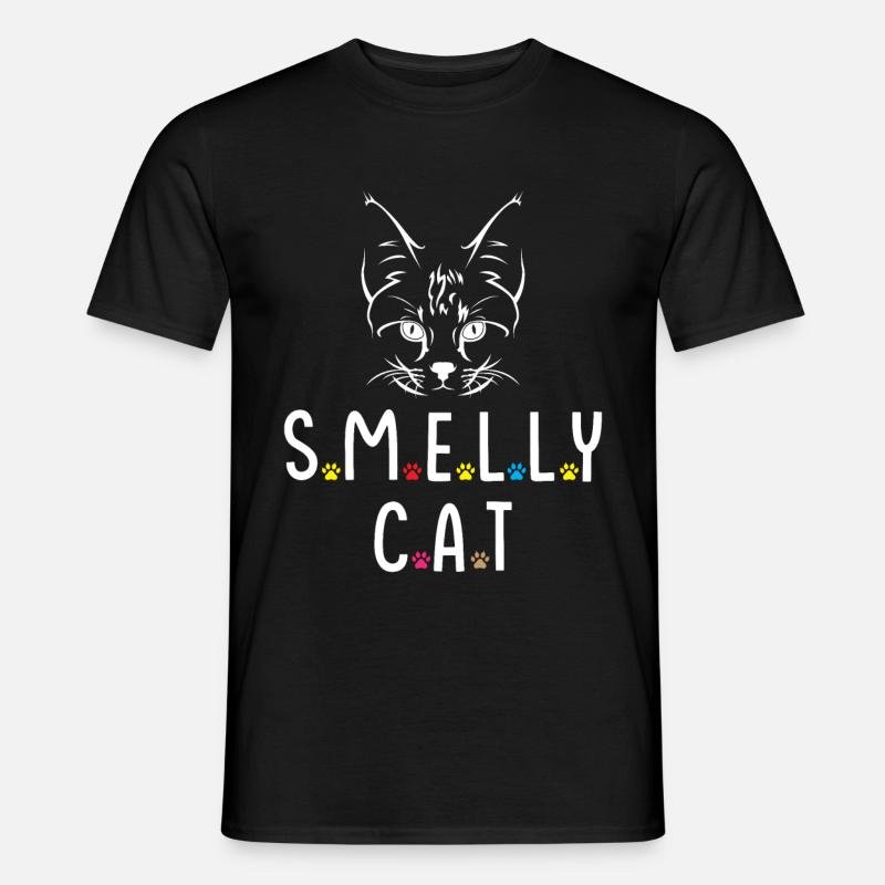 Smelly Cat - Männer T-Shirt - Schwarz