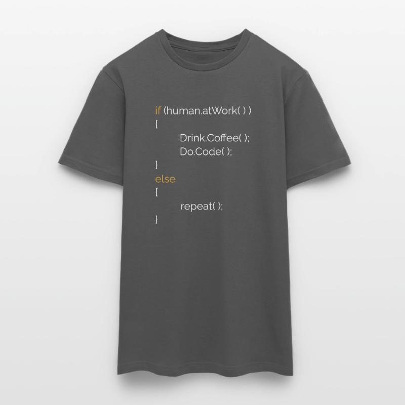 Programmierer Informatiker Kaffee Geschenk C# Java Männer T-Shirt