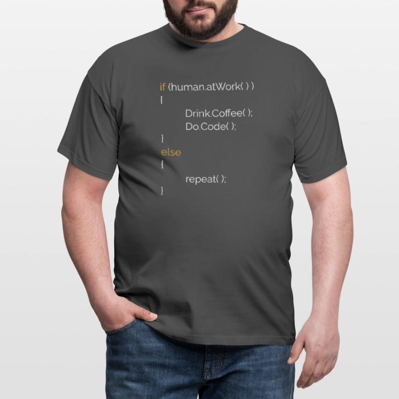 Programmierer Informatiker Kaffee Geschenk C# Java Männer T-Shirt