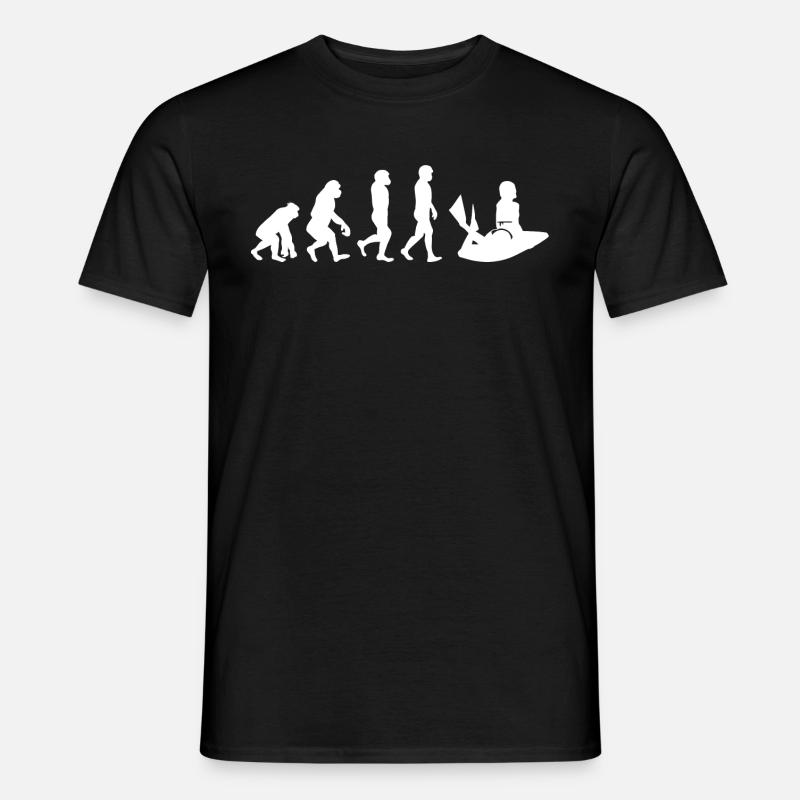 Bodyboarding Bodyboarder Surfing Evolution - Männer T-Shirt - Schwarz