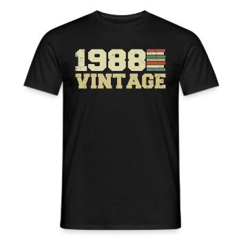 1988 Geburtstagsgeschenk 1988 Jahrgang 1988 Geschenk - Männer T-Shirt - Schwarz - Vorne - AI Model Male 178 light (178cm)