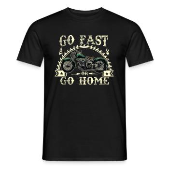 Funny Biker Motorcyclist Motorcycle Gift - Men's T-Shirt - black - Front - AI Model Male 178 light (178cm)