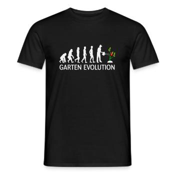 Garten Evolution - Männer T-Shirt - Schwarz - Vorne - AI Model Male 178 light (178cm)