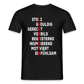 Lehrer Definition - Männer T-Shirt - Schwarz - Vorne - AI Model Male 178 light (178cm)