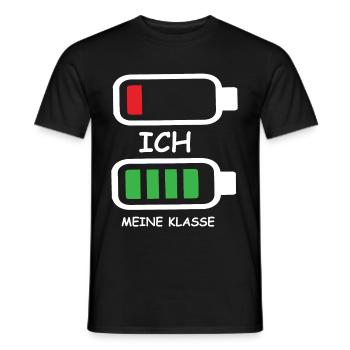 Akku - Ich Und Meine Klasse - Männer T-Shirt - Schwarz - Vorne - AI Model Male 178 light (178cm)