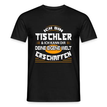 Ich Bin Tischler - Männer T-Shirt - Schwarz - Vorne - AI Model Male 178 light (178cm)