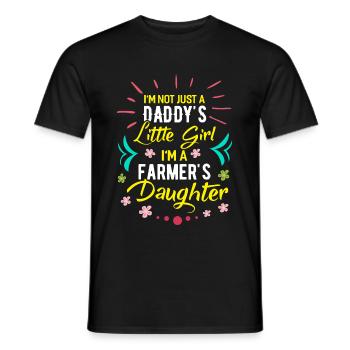Fille d'agriculteurs - T-shirt homme - noir - Devant - AI Model Male 178 light (178cm)