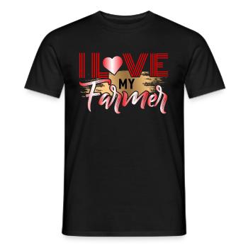 I love my peasant. - Men's T-Shirt - black - Front - AI Model Male 178 light (178cm)