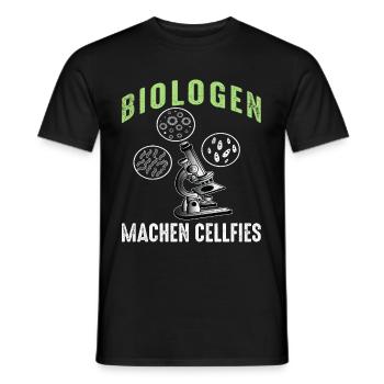 Biologen Machen Cellfies - Männer T-Shirt - Schwarz - Vorne - AI Model Male 178 light (178cm)