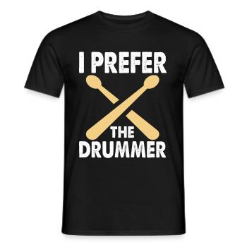 Drums Drummer Drummer Drum Gift - T-shirt homme - noir - Devant - AI Model Male 178 light (178cm)