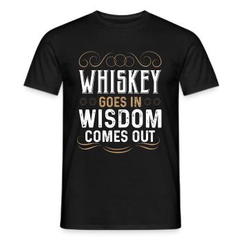 Whiskey Whisky Scotch Single Malt Bourbon Geschenk - Männer T-Shirt - Schwarz - Vorne - AI Model Male 178 light (178cm)