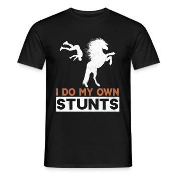 Equine Horse Riding Pony Equestrian Equestrian Gift - Men's T-Shirt - black - Front - AI Model Male 178 light (178cm)