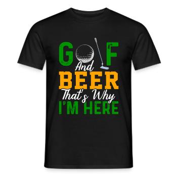 Golf golf club golfer golfer gift - Men's T-Shirt - black - Front - AI Model Male 178 light (178cm)