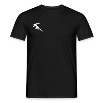 sprinter - runner - athletics - T-shirt homme - noir - Devant - AI Model Male 178 light (178cm)