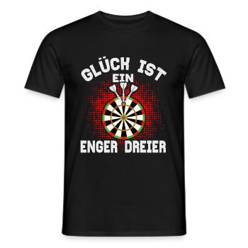 Dart Darts Bullseye Dartspieler Dartboard Geschenk - Männer T-Shirt - Schwarz - Vorne - AI Model Male 178 light (178cm)