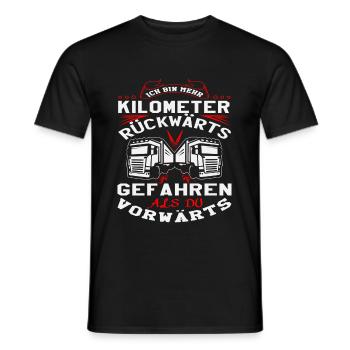 Trucker LKW Fahrer Fernfahrer Brummi Geschenk - Männer T-Shirt - Schwarz - Vorne - AI Model Male 178 light (178cm)