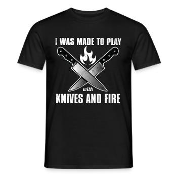 chef de cuisine cuisine cuisine cadeau - T-shirt homme - noir - Devant - AI Model Male 178 light (178cm)