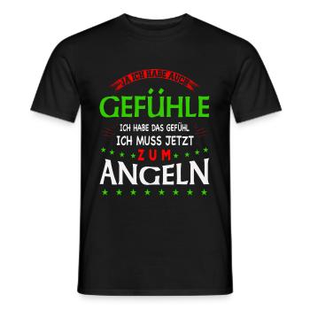 Fishing Fishing Fishing Fishing Fishing Fishing Angel Gift - Men's T-Shirt - black - Front - AI Model Male 178 light (178cm)