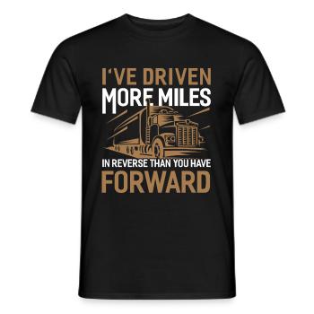 Trucker Truck Driver Truck Driver Brummi Gift - Men's T-Shirt - black - Front - AI Model Male 178 light (178cm)