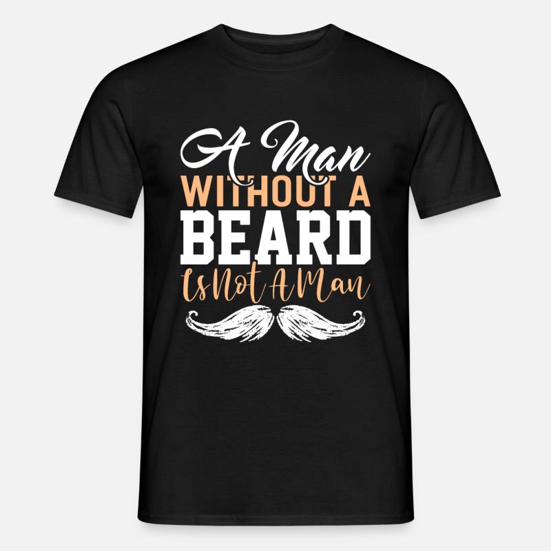Beard Hipster Full Beard Beard Beard Care Gift - Men’s T-shirt - black