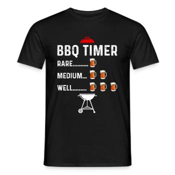 Grilling BBQ Grill Master Barbecue Gift - Men's T-Shirt - black - Front - AI Model Male 178 light (178cm)