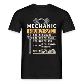 Mécanicien automobile mécanicien garage garage cadeau - T-shirt homme - noir - Devant - AI Model Male 178 light (178cm)