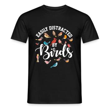 Bird Ornithology Birdwatcher Gift - Men's T-Shirt - black - Front - AI Model Male 178 light (178cm)