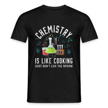 Chemistry - Men's T-Shirt - black - Front - AI Model Male 178 light (178cm)