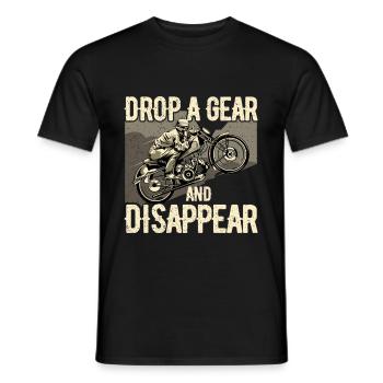 Motorcyclist - Men's T-Shirt - black - Front - AI Model Male 178 light (178cm)