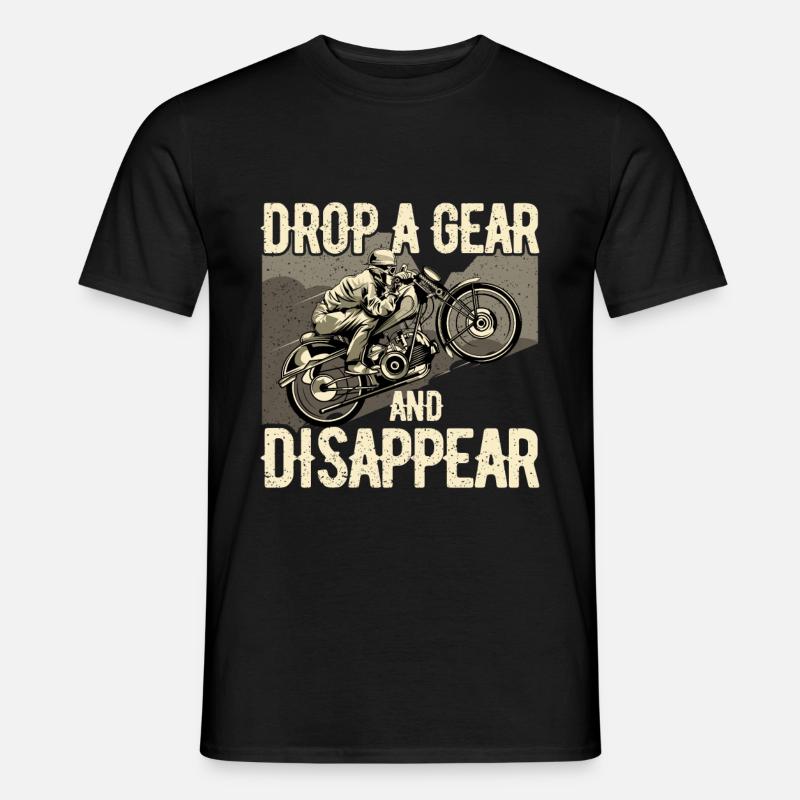 Motorradfahrer - Männer T-Shirt - Schwarz