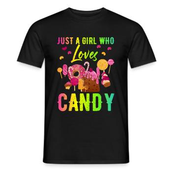 Sucreries - T-shirt homme - noir - Devant - AI Model Male 178 light (178cm)