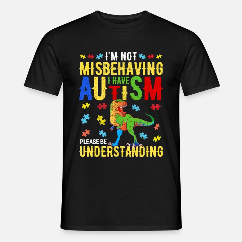 Autismus - Männer T-Shirt - Schwarz