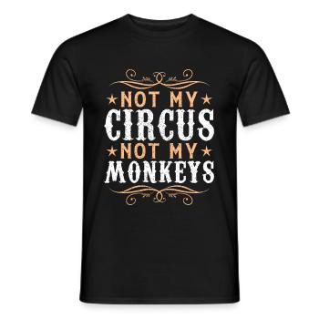 Cirque - T-shirt homme - noir - Devant - AI Model Male 178 light (178cm)