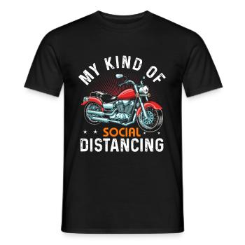 Motorcycle Biker Motorcyclist Gift - Men's T-Shirt - black - Front - AI Model Male 178 light (178cm)