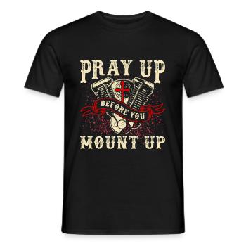 Motorcyclist - Men's T-Shirt - black - Front - AI Model Male 178 light (178cm)