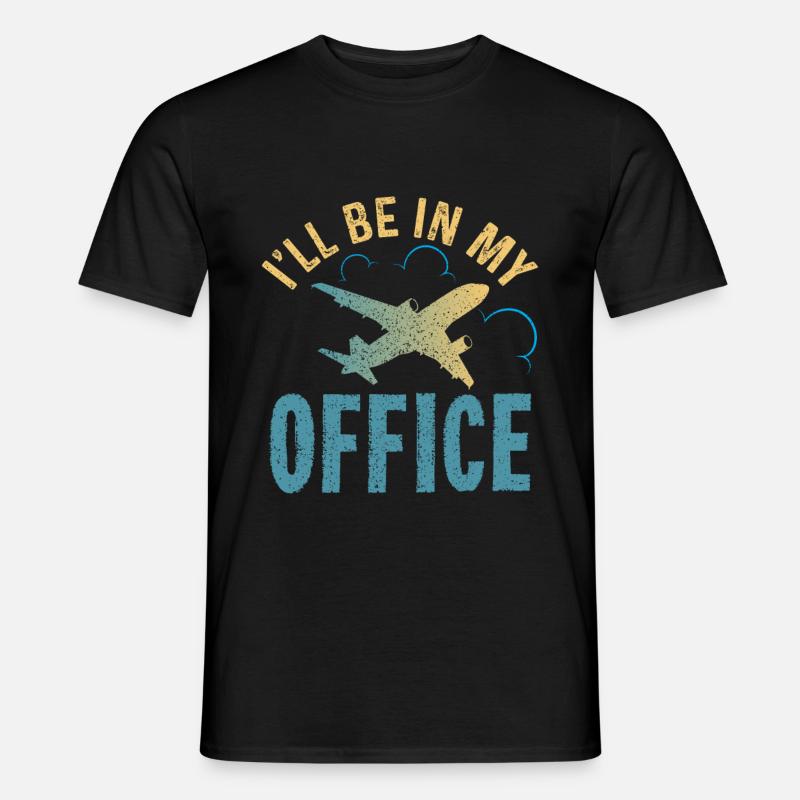 Pilot - Männer T-Shirt - Schwarz