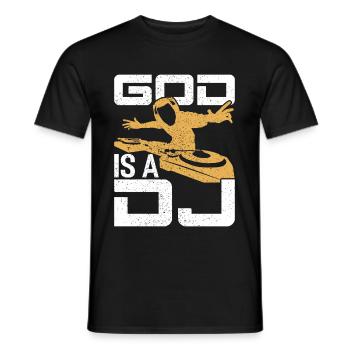 DISC JOCKEY - Men's T-Shirt - black - Front - AI Model Male 178 light (178cm)