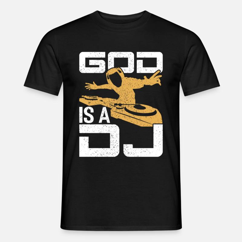 DJ - Männer T-Shirt - Schwarz
