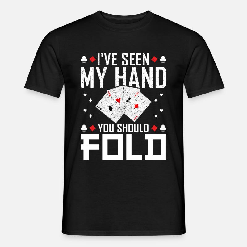 Poker - Männer T-Shirt - Schwarz