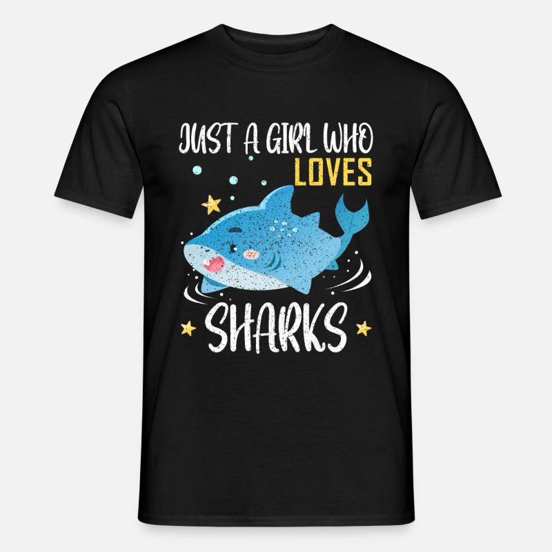Shark - Männer T-Shirt - Schwarz