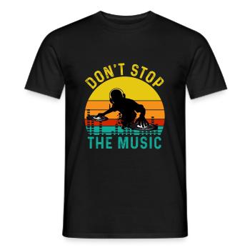 DJ Music Techno Dance Party Cadeau - T-shirt homme - noir - Devant - AI Model Male 178 light (178cm)