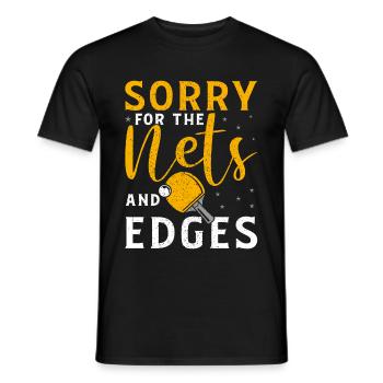 Ping Pong Table Tennis - Men's T-Shirt - black - Front - AI Model Male 178 light (178cm)